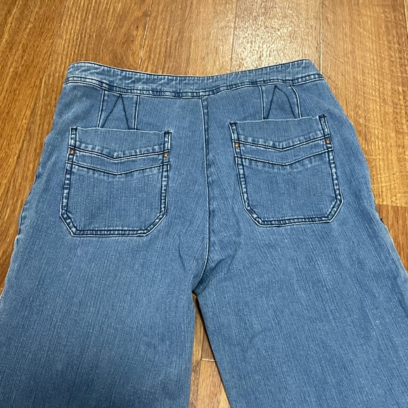 Anthropologie Leifsdottir High Waisted Wide Leg  Stretch Jean - Picture 6 of 7